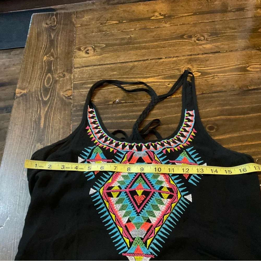 Black Embroidered Women's Top - Picture 5 of 8